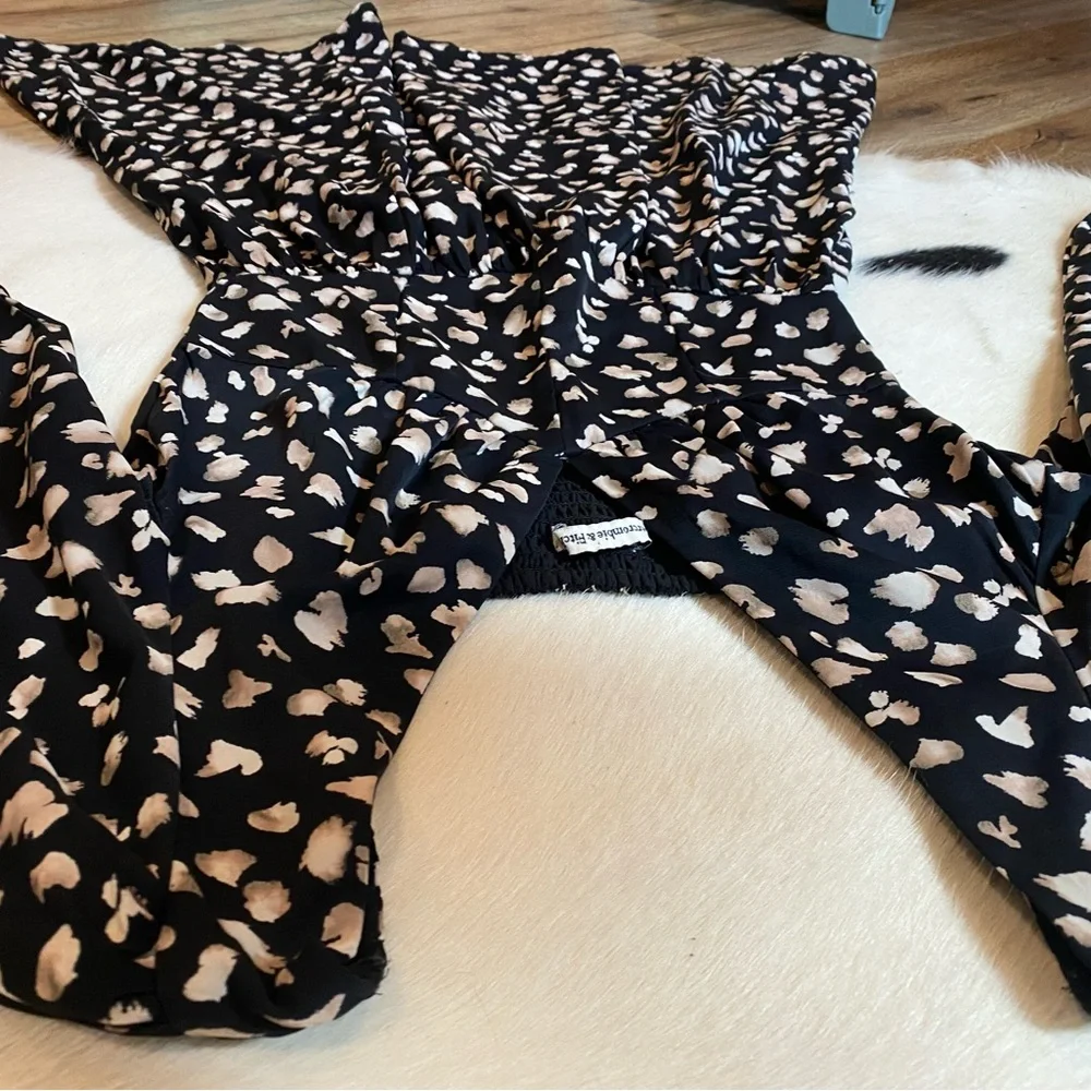Abercrombie & Fitch mini dress, all-over animal print, V-Neck - Picture 10 of 11